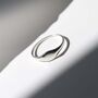 Sterling Silver Oval Pinky Signet Ring, thumbnail 7 of 9