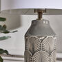 Hudson Embossed Ceramic Table Lamp, thumbnail 4 of 7