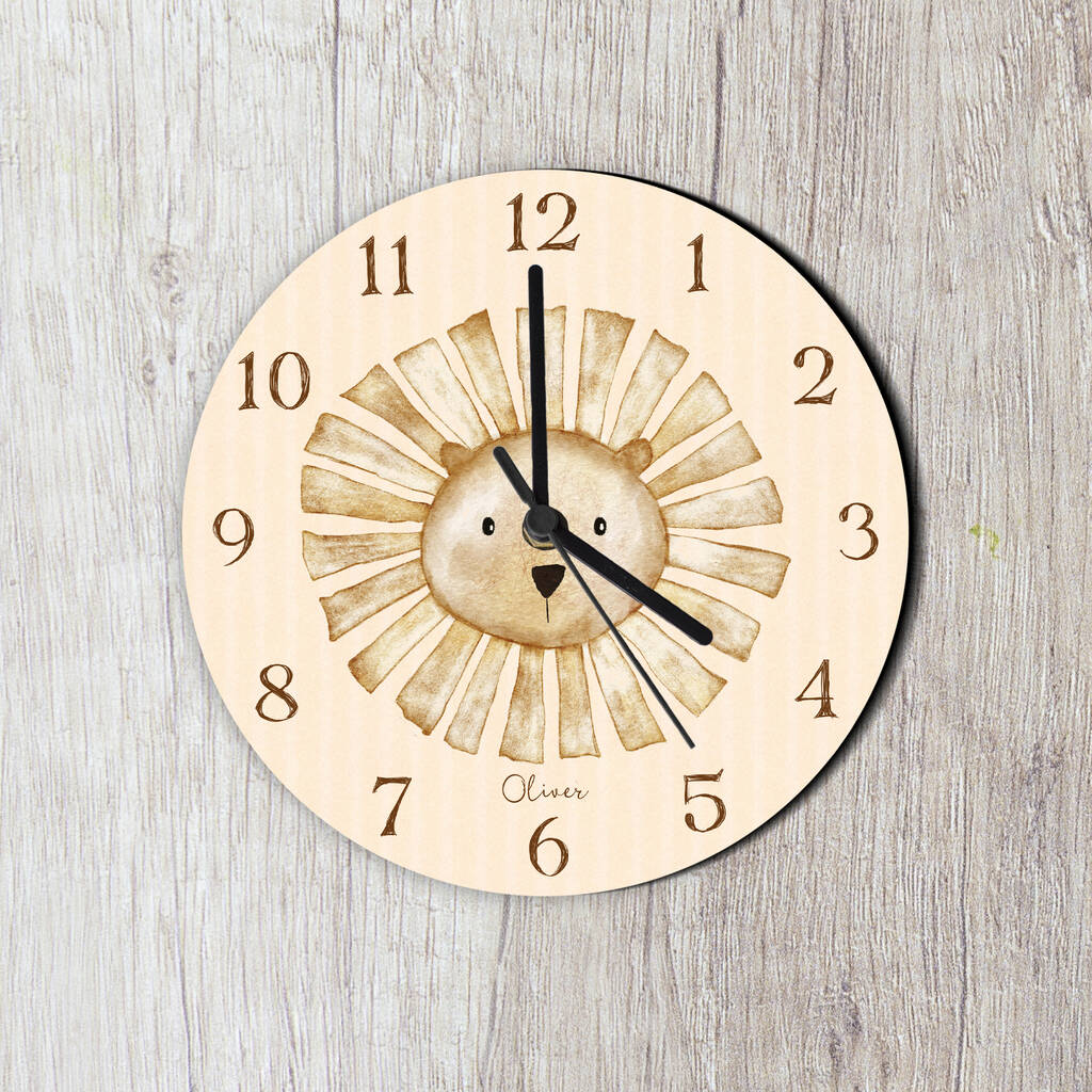Lion Face Wall Clock, 1 of 4
