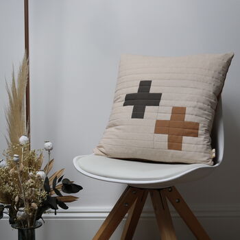 Plus Two Hopton Clay Quilted Cushion, 2 of 4