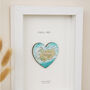 Custom Map 3D Heart Engagement Gift Wall Art, thumbnail 4 of 10