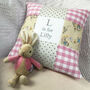 Peter Rabbit© Alphabet Cushion Gingham, thumbnail 3 of 10