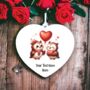 Personalised Owl Love Heart Balloon Decoration, thumbnail 1 of 2