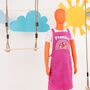 Personalised Giraffe Design Children’s Apron, thumbnail 5 of 6