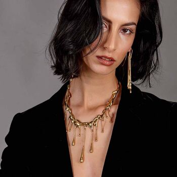 Gold Vermeil Plated Multi Drop Necklace, 3 of 5