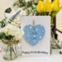 Personalised 60th Birthday Card Wooden Keepsake W, thumbnail 1 of 2