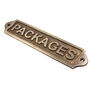 Custom Packages Brass Plaque With Vintage Finish, thumbnail 2 of 11