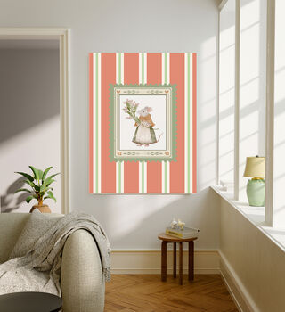 Farmhouse Mrs Mouse Art Print, 2 of 4