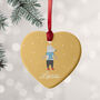 Personalised Heart Christmas Tree Decoration, thumbnail 7 of 12