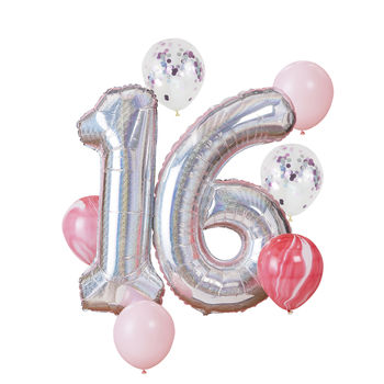 16th Birthday Celebration Balloon Bundle, 2 of 3