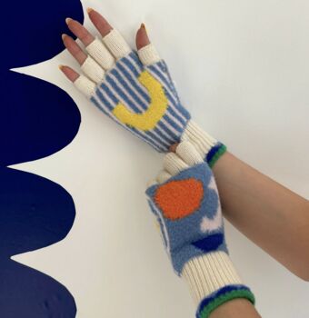 Bloc Fingerless Gloves, 3 of 5