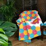 Bright Sofa Throw, Double Bed Quilted Blanket, thumbnail 1 of 11