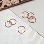 9k Rose Gold Twisted Stacking Ring, thumbnail 1 of 3