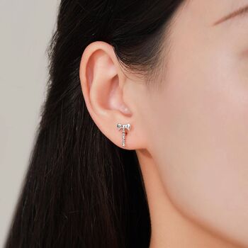 Sterling Silver Mismatched Viking Axe Stud Earrings, 7 of 12