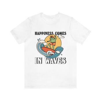 'Happiness Comes In Waves' Frog Surf Shirt, 6 of 9