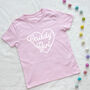 Daddy's Girl With Heart Girls T Shirt, thumbnail 2 of 4