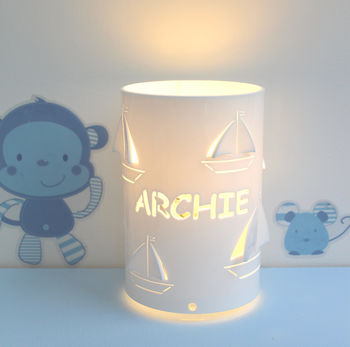 Personalised Boat Table Lamp Children's Lamp, 3 of 8