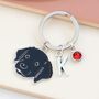 Personalised Black Labrador Retriever Keyring, thumbnail 1 of 11