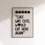 Chef Was Cute Print, thumbnail 2 of 8