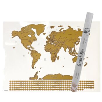 Scratch Map World With Flags Travel Gifts, 8 of 8