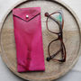 Leather Glasses Case, Tie Dye Leather, thumbnail 4 of 12