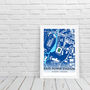 Leicester City Football Gift King Power Stadium Art Map Print A3, thumbnail 4 of 4