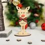 Personalised Christmas Table Place Setting Reindeer, thumbnail 1 of 5