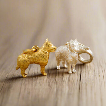 German Shepherd Silver Dog Charm, 2 of 11