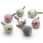 Small Colourful Ceramic Cupboard Door Knobs, thumbnail 1 of 11