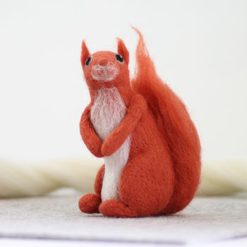 Red Squirrel Needle Felting Kit, 4 of 8
