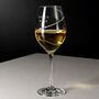 Personalised Helical Twist White Wine Glass With Crystals, thumbnail 4 of 10