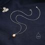Natural Pink Pearl Necklace In Sterling Silver, thumbnail 4 of 8