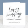 'The Wedding Of… Featuring' Personalised Wedding Card, thumbnail 3 of 3