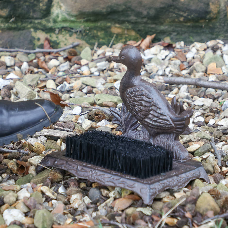 cast iron duck boot brush by dibor