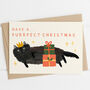 Purrfect Cat Christmas Card, thumbnail 1 of 3