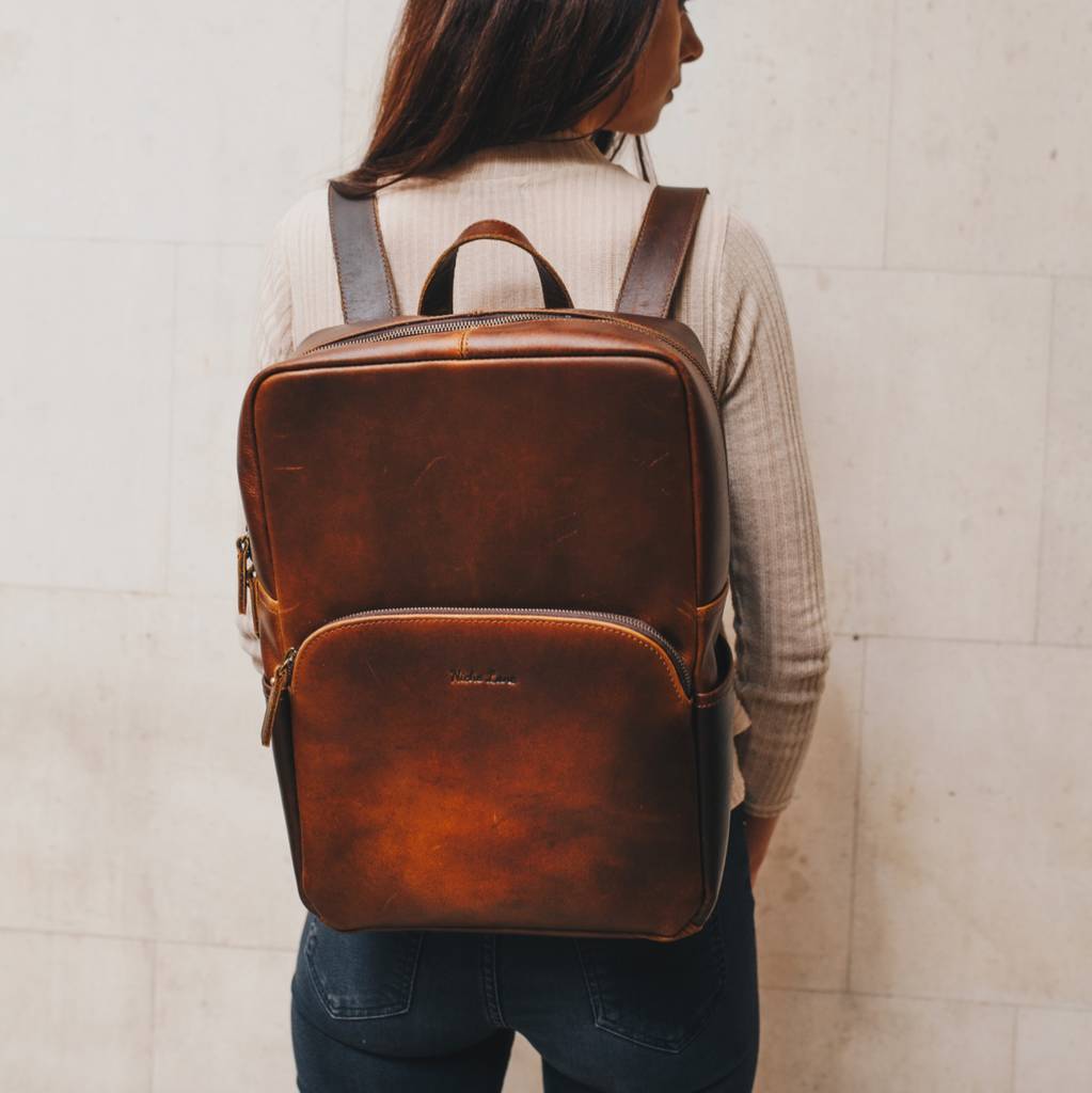 leather backpack for men and women '' porter '' by niche lane ...