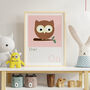 O Is For Owl Children's Animal Alphabet Print, thumbnail 1 of 2
