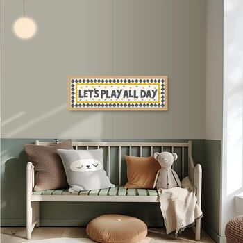 Let's Play All Day Framed Print, 2 of 9
