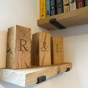 Solid Oak Personalised Bookend, 3 of 12