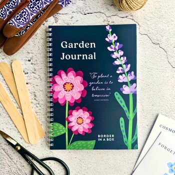Gardening Journal, A5 Monthly Planner, Seeds, Personalised Gift Box, 3 of 10