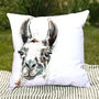 Inky Llama Outdoor Cushion For Garden Furniture, thumbnail 2 of 9