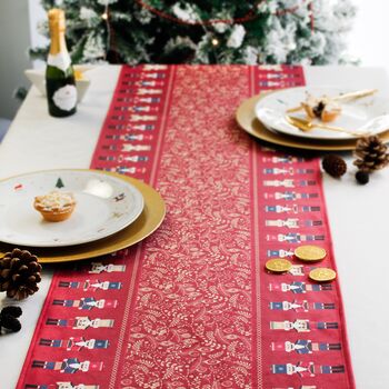 Christmas Table Place Mats Red Nutcracker Four Pack, 5 of 6