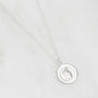 Mens Gold Or Silver Small Round St Christopher Necklace, thumbnail 6 of 11