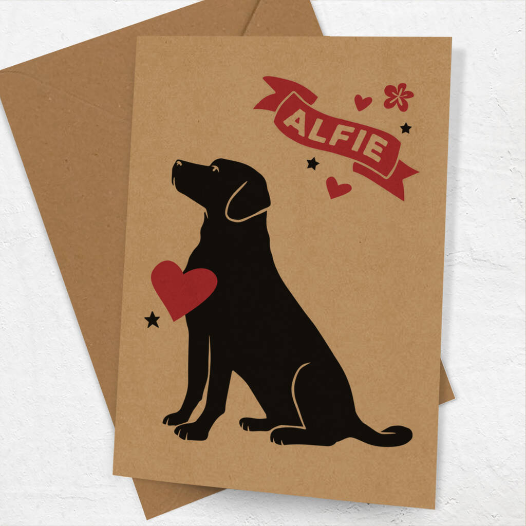 Personalised Card With Any Dog Breed