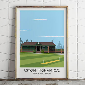 Custom Contemporary Illustration Of Any Cricket Ground, 6 of 8
