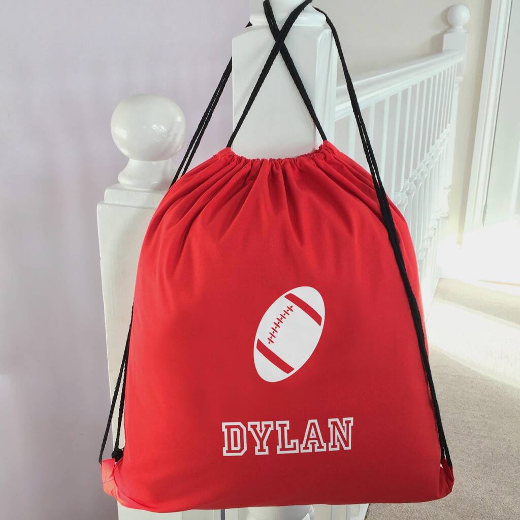 Personalised Rugby Child's Pe Bag, 1 of 5