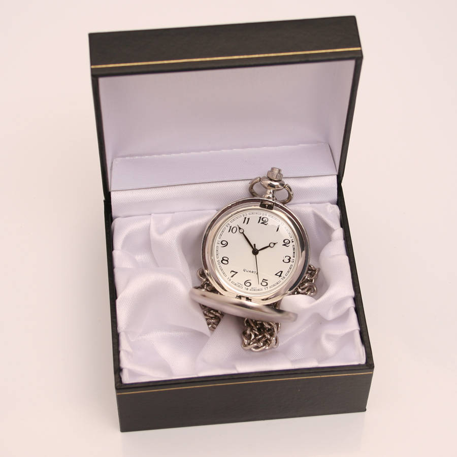 Engraved Pocket Watch Birthday Gift By