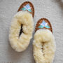 Sunny Sheepskin Moccasin Slippers, thumbnail 3 of 5