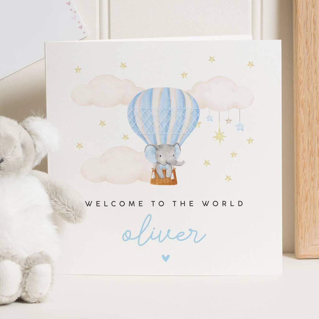 Personalised Congratulations New Baby Boy Card, 1 of 7