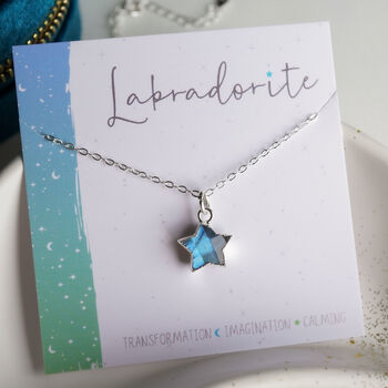 Labradorite Star Necklace, 3 of 11